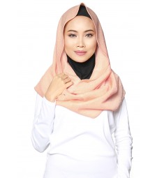 Textured Hangdown Snood Peach